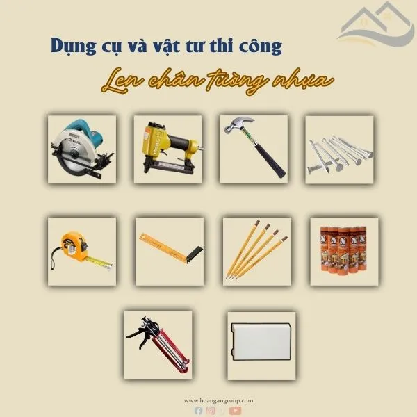 Chuẩn Bị Dụng Cụ Và Vật Tư Cần Thiết Khi Thi Công Len Chân Tường Chuẩn Bị Dụng Cụ Và Vật Tư Cần Thiết Khi Thi Công Len Chân Tường