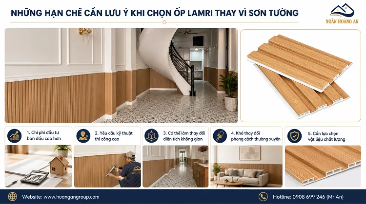 Những Hạn Chế Cần Lưu Ý Khi Chọn Ốp Lamri Thay Vì Sơn Tường