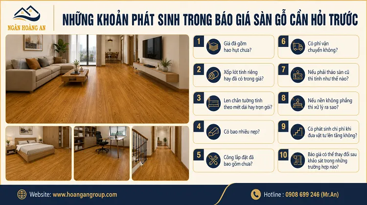 Những Khoản Phát Sinh Trong Báo Giá Sàn Gỗ Cần Hỏi Trước