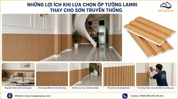 Những Lợi Ích Khi Lựa Chọn Ốp Tường Lamri Thay Cho Sơn Truyền Thống
