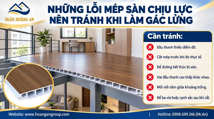 Những Lỗi Mép Sàn Chịu Lực Nên Tránh Khi Làm Gác Lửng Những Lỗi Mép Sàn Chịu Lực Nên Tránh Khi Làm Gác Lửng