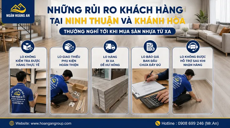 Những Rủi Ro Khách Hàng Tại Ninh Thuận Và Khánh Hòa Thường Nghĩ Tới Khi Mua Sàn Nhựa Từ Xa Những Rủi Ro Khách Hàng Tại Ninh Thuận Và Khánh Hòa Thường Nghĩ Tới Khi Mua Sàn Nhựa Từ Xa