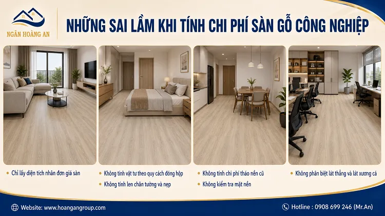 Những Sai Lầm Khi Tính Chi Phí Sàn Gỗ Công Nghiệp