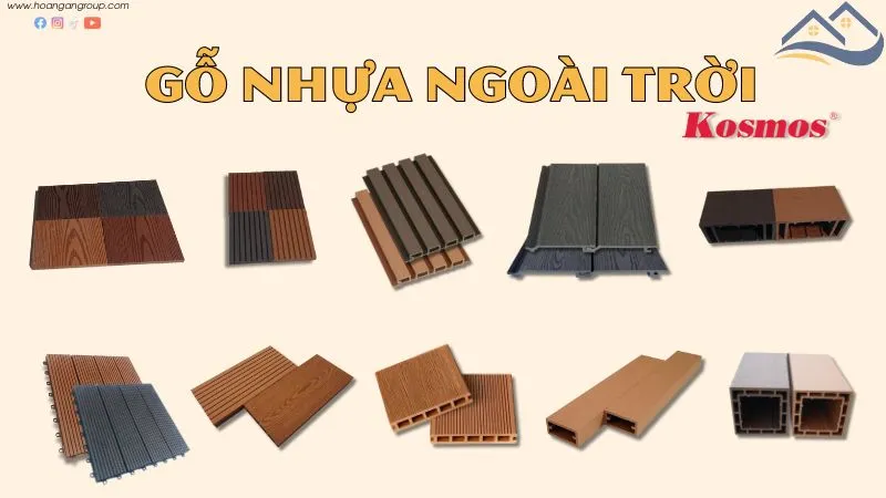 Những Dòng Sản Phẩm Của Gõ Nhựa Ngoài Trời Composite Kosmos