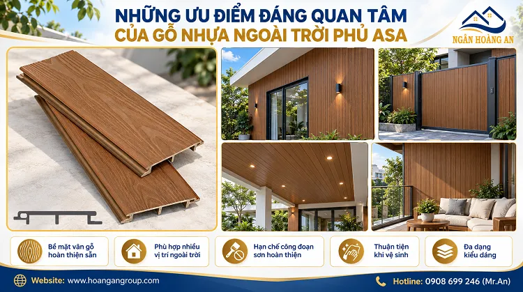 Những Ưu Điểm Đáng Quan Tâm Của Gỗ Nhựa Ngoài Trời Phủ ASA