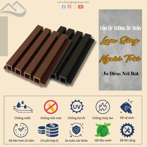 Những Ưu Điểm Nổi Bật Của Tấm Ốp Lam Sóng Ngoài Trời