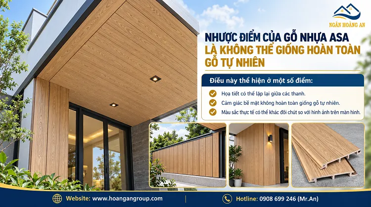 Nhược Điểm Của Gỗ Nhựa ASA Là Không Thể Giống Hoàn Toàn Gỗ Tự Nhiên Nhược Điểm Của Gỗ Nhựa ASA Là Không Thể Giống Hoàn Toàn Gỗ Tự Nhiên