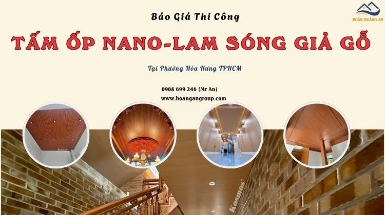 Nơi Cung Cấp Tấm Nano Và Lam Sóng Giả Gỗ Tại Phường Hòa Hưng TPHCM