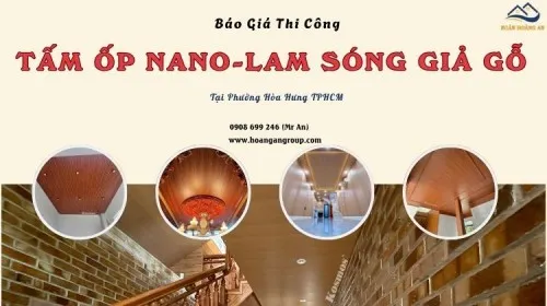 Nơi Cung Cấp Tấm Nano Và Lam Sóng Giả Gỗ Tại Phường Hòa Hưng TPHCM