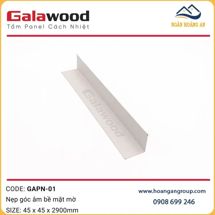 Nẹp Góc Trong Trang Trí Tấm Cách Nhiệt Panel GAPN-01 Màu Trắng Nẹp Góc Trong Trang Trí Tấm Cách Nhiệt Panel GAPN-01 Màu Trắng