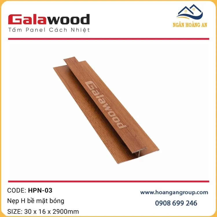 Nẹp H Rãnh Nối Tấm Cách Nhiệt Panel HPN-03 Màu Cánh Gián Nẹp H Rãnh Nối Tấm Cách Nhiệt Panel HPN-03 Màu Cánh Gián