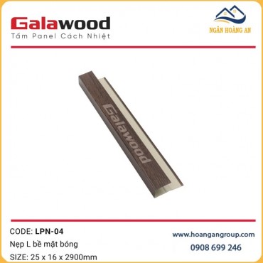 Nẹp Kết Thúc Nối Tấm Cách Nhiệt Panel LPN-04 Màu Nâu Walnut