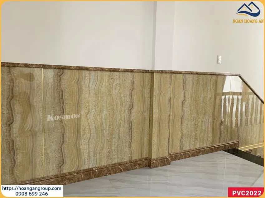 Ốp Lamri Cầu Thang Nhựa Giả Đá Kosmos Tại Quận 7 TPHCM Ốp Lamri Cầu Thang Nhựa Giả Đá Kosmos Tại Quận 7 TPHCM