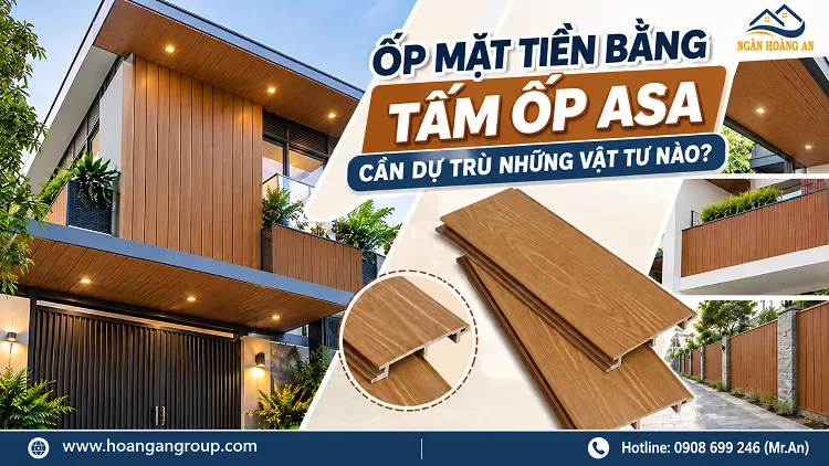 Ốp Mặt Tiền Bằng Tấm Ốp ASA Cần Dự Trù Những Vật Tư Nào?
