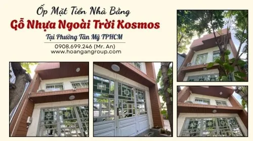Ốp Mặt Tiền Nhà Bằng Gỗ Nhựa Ngoài Trời Kosmos Tại Phường Tân Mỹ TPHCM