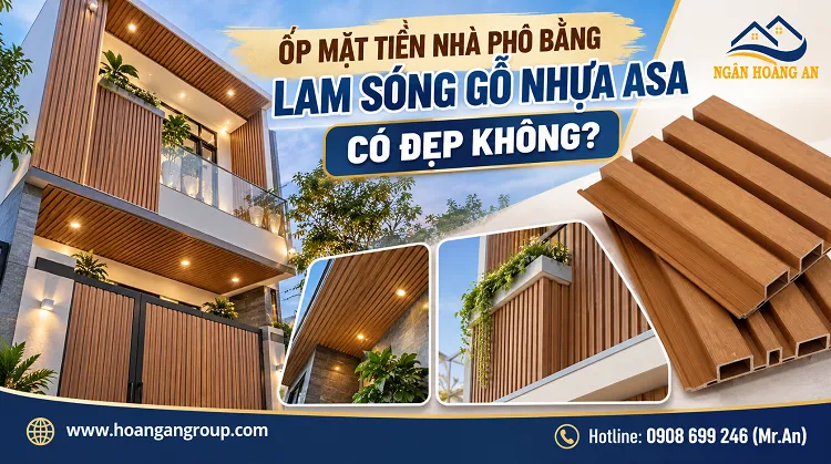 Ốp Mặt Tiền Nhà Phố Bằng Lam Sóng Gỗ Nhựa ASA Có Đẹp Không?
