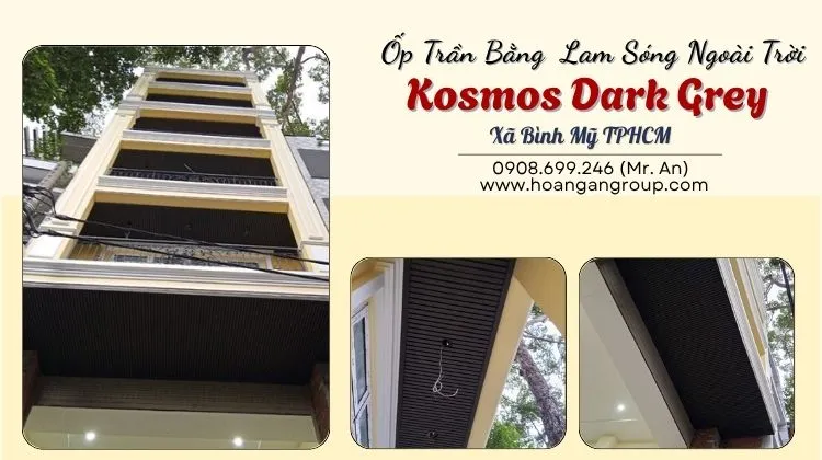 Ốp Trần Bằng Lam Sóng Ngoài Trời Kosmos Dark Grey Xã Bình Mỹ Ốp Trần Bằng Lam Sóng Ngoài Trời Kosmos Dark Grey Xã Bình Mỹ