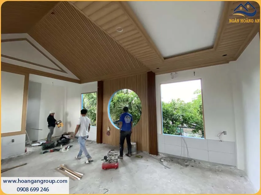 Ngân Hoàng An Đại Lý Thi Công Tấm Lam Sóng Giả Gỗ Kosmos Uy Tín TPHCM