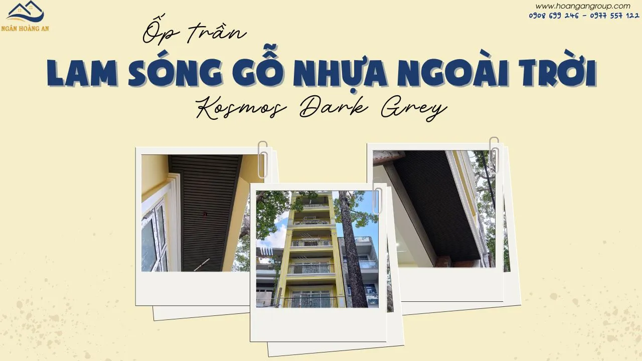 Ốp Trần Bằng Lam Sóng Gỗ Nhựa Ngoài Trời Kosmos Tại Quận 1 TPHCM