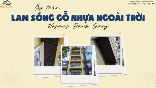 Ốp Trần Bằng Lam Sóng Gỗ Nhựa Ngoài Trời Kosmos Tại Quận 1 TPHCM