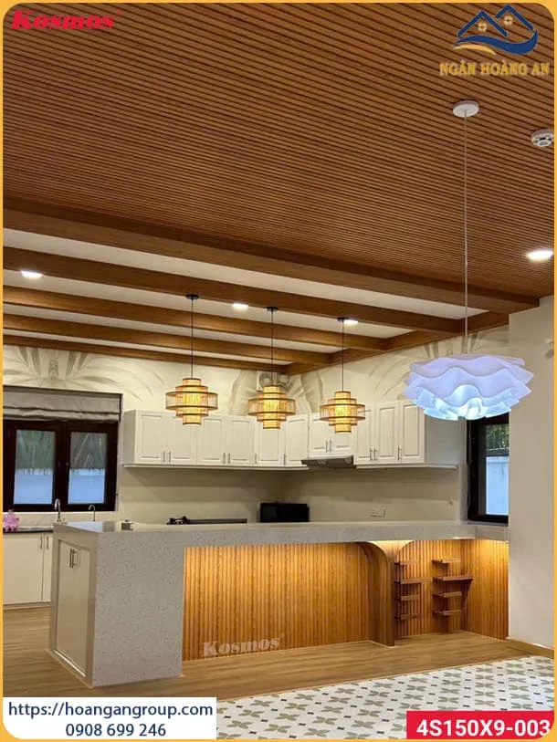 Ốp Trần Lam Sóng Nhựa Giả Gỗ Uy Tín Tại Dĩ An Bình Dương