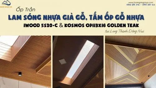 Ốp Trần Lam Sóng Nhựa Giả Gỗ, Tấm Ốp Gỗ Nhựa Tại Long Thành Đồng Nai