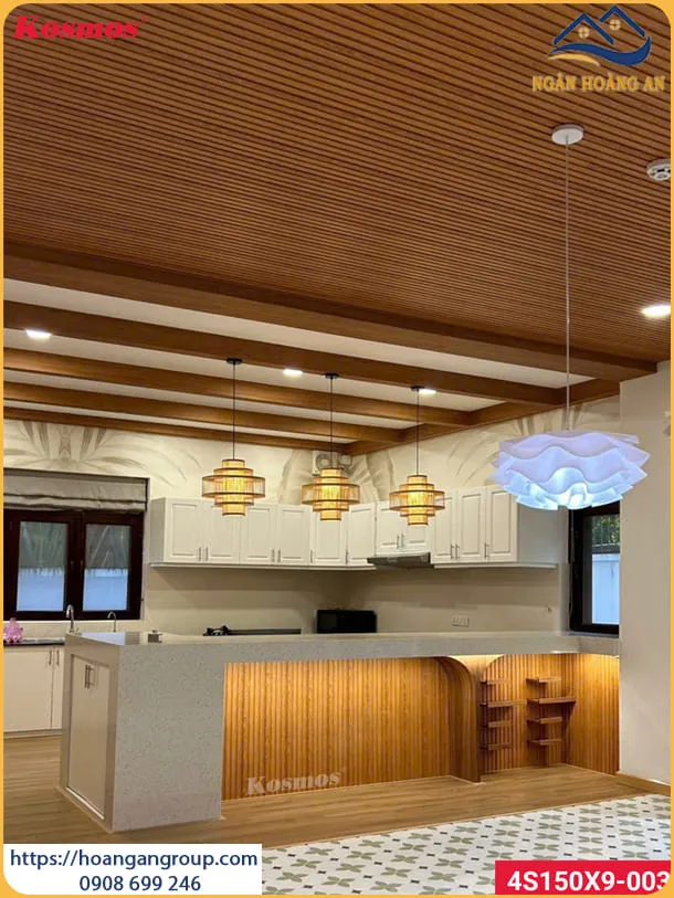 Ốp Trần Lam Sóng Nhựa Giả Gỗ Uy Tín Tại Bình Thạnh TPHCM