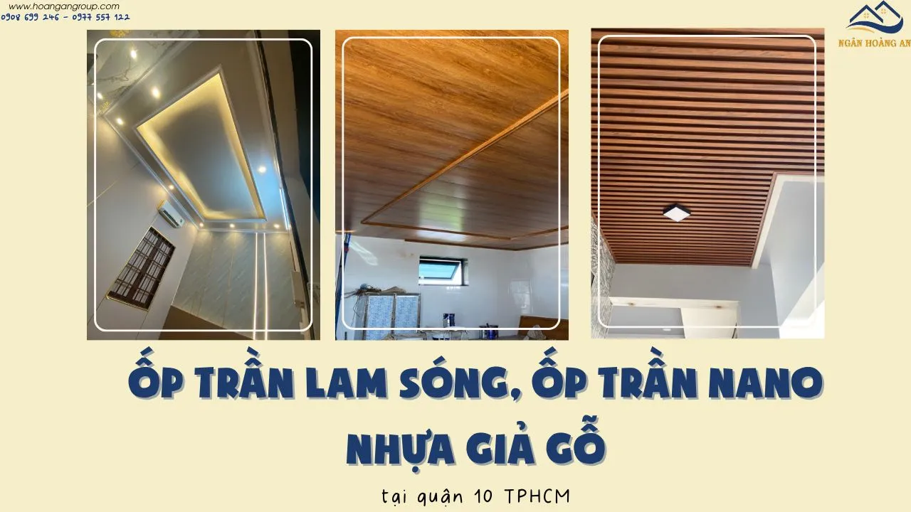 Ốp Trần Lam Sóng, Ốp Trần Nano Nhựa Giả Gỗ Tại Quận 10 TPHCM Ốp Trần Lam Sóng, Ốp Trần Nano Nhựa Giả Gỗ Tại Quận 10 TPHCM