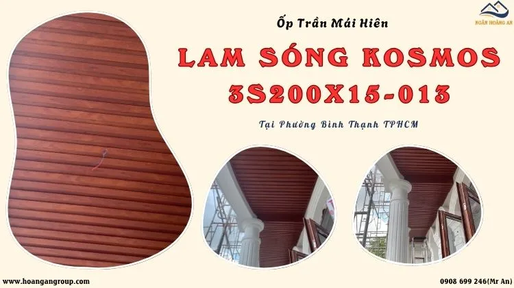 Ốp Trần Mái Hiên Lam Sóng Kosmos 3S200X15-013 Phường Bình Thạnh TPHCM