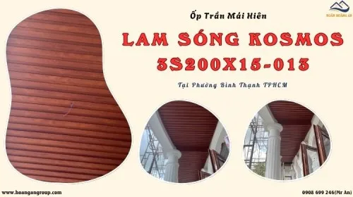 Ốp Trần Mái Hiên Lam Sóng Kosmos 3S200X15-013 Phường Bình Thạnh TPHCM