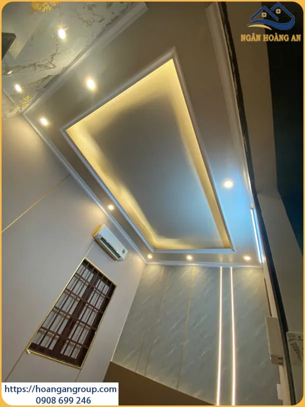Ốp Trần Nano Nhựa Màu Trắng Cho Phòng Ngủ Tại Quận 9 TPHCM