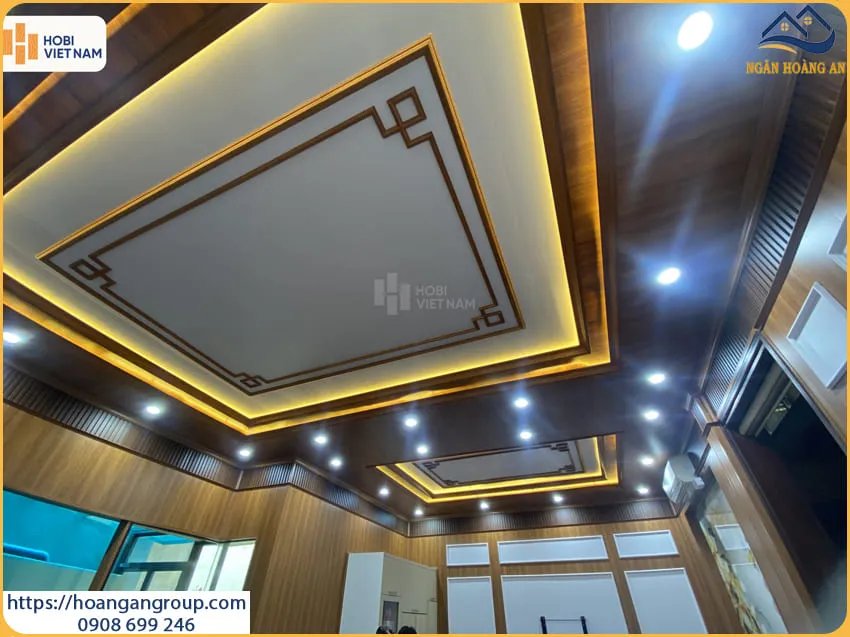 Ốp Trần Nano Nhựa Giả Gỗ Cho Nhà Ở Tại Quận 12 TPHCM