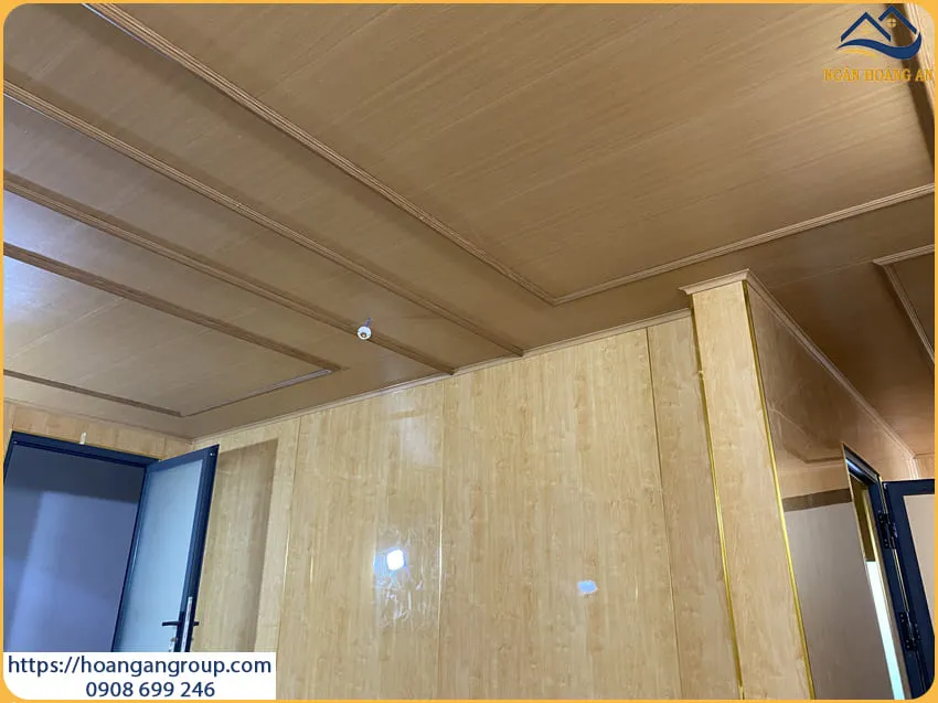 Ốp Trần Nano Nhựa Giả Gỗ Cho Phòng Nghỉ Ngơi Tại Bình Chánh TPHCM