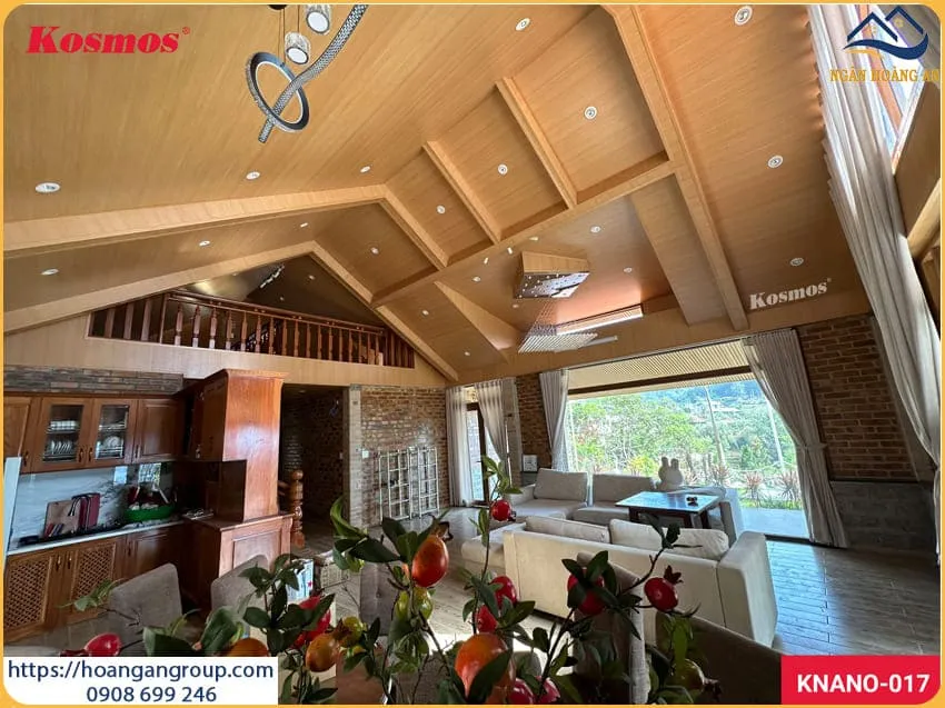 Ốp Trần Nano Nhựa Giả Gỗ Cho Gác Mái Tại Hóc Môn TPHCM