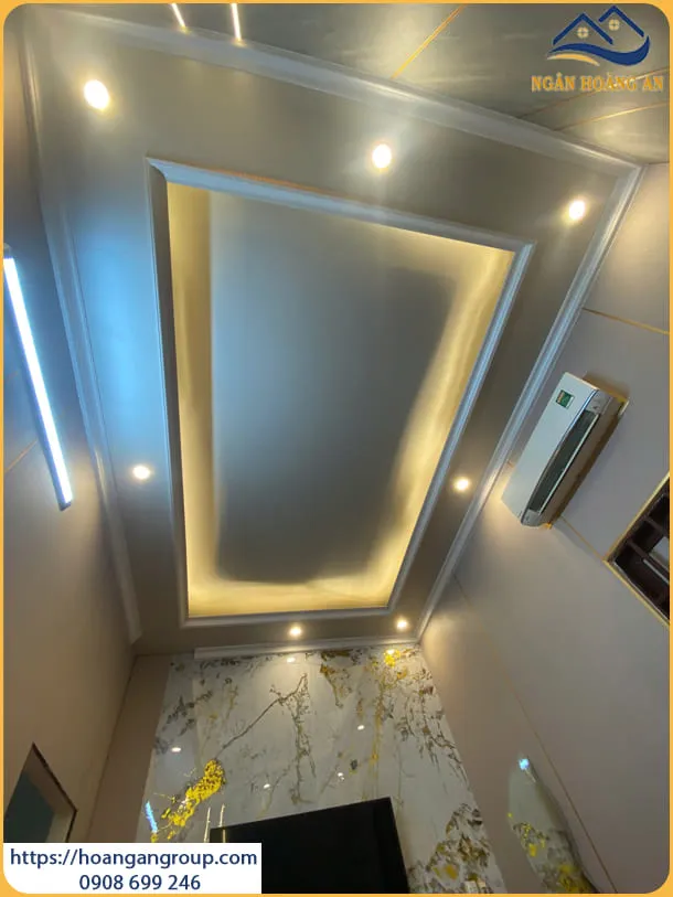 Ốp Trần Nhựa Nano Màu Trắng Phòng Ngủ Tại Long Thành Đồng Nai