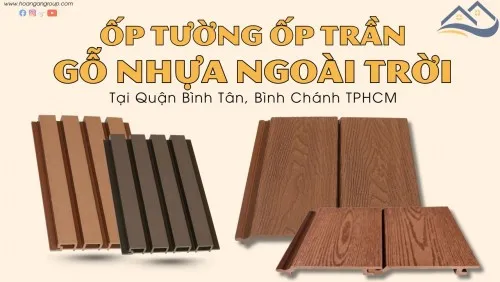Ốp Trần Ốp Tường Gỗ Nhựa Ngoài Trời Tại Bình Tân, Bình Chánh TPHCM