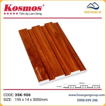 Ốp Trần Ốp Tường Lam Sóng Chân Kép Kosmos 3SK-906