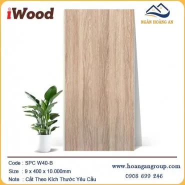 Tấm Nhựa Ốp Trần Nano Giả Gỗ iWood W40-B