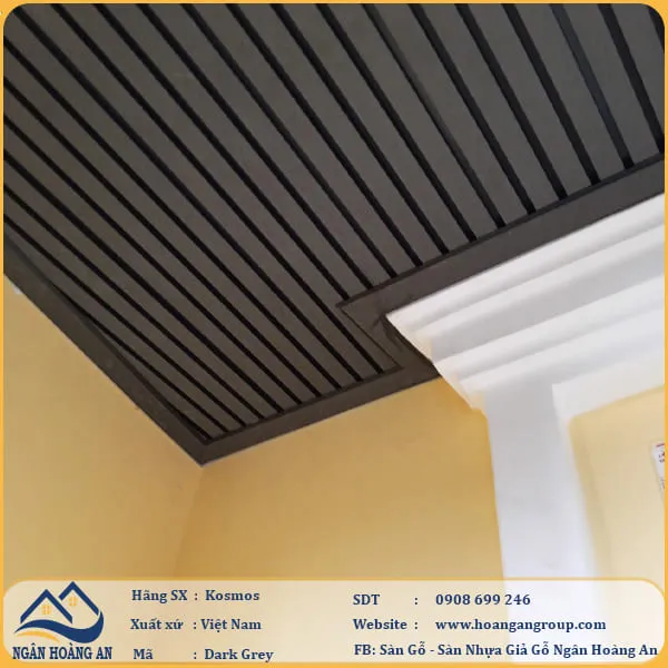 Ốp Trần Bằng Lam Sóng Gỗ Nhựa Ngoài Trời Kosmos Tại Quận 1 TPHCM