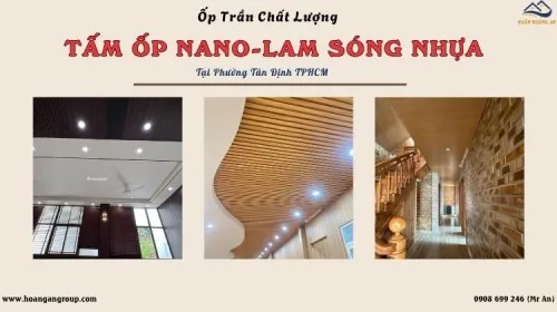 Ốp Trần Tấm Nano - Lam Sóng Chất Lượng Tại Phường Tân Định TPHCM