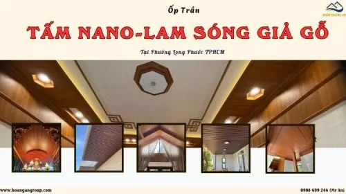 Ốp Trần Tấm Nano, Lam Sóng Nhựa Chuyên Nghiệp Phường Long Phước TPHCM