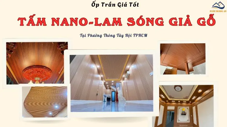Ốp Trần Tấm Nano, Lam Sóng Nhựa Giá Tốt Tại Phường Thông Tây Hội TPHCM