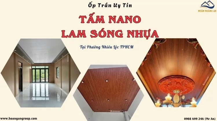 Ốp Trần Tấm Nhựa Nano - Lam Sóng Uy Tín Tại Phường Nhiêu Lộc TPHCM