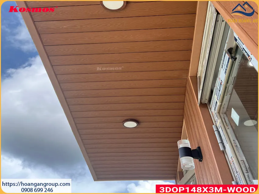 Ốp Trần Tấm Ốp Gỗ Nhựa Ngoài Trời Cho Nhà Phố Tại Gò Vấp TPHCM