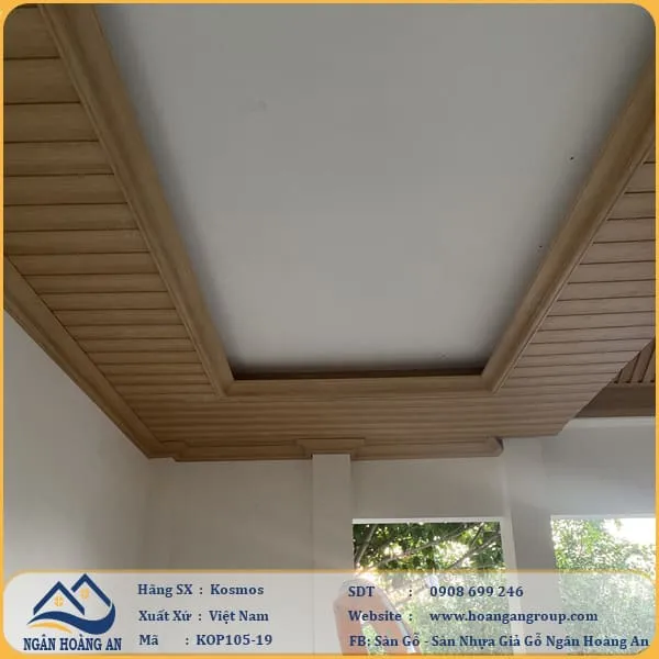 Ốp Trần Bằng Tấm Nhựa Nano Giả Gỗ Tại Củ Chi TPHCM