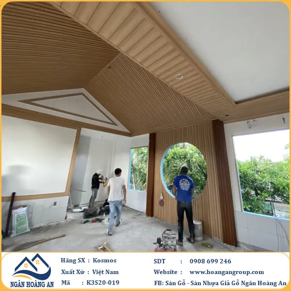 Ốp Trần Tấm Ốp Lam Sóng Và Nano Kosmos Tại Quận 12 TPHCM