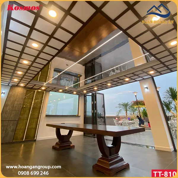 Ốp Trần Nội Thất Bằng Tấm Ốp Đa Năng Sợi Than Tre 