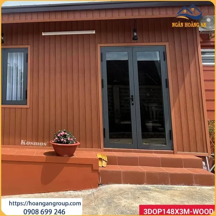 Ốp Trang Trí Ngoài Trời Bằng Tấm Gỗ Nhựa Chống Nắng Mưa