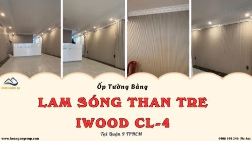 Ốp Tường Bằng Lam Sóng Than Tre iWood CL-04 Tại Quận 9 TPHCM