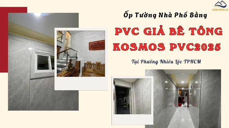 Ốp Tường Bằng PVC Giả Bê Tông Kosmos PVC2025 Phường Nhiêu Lộc TPHCM